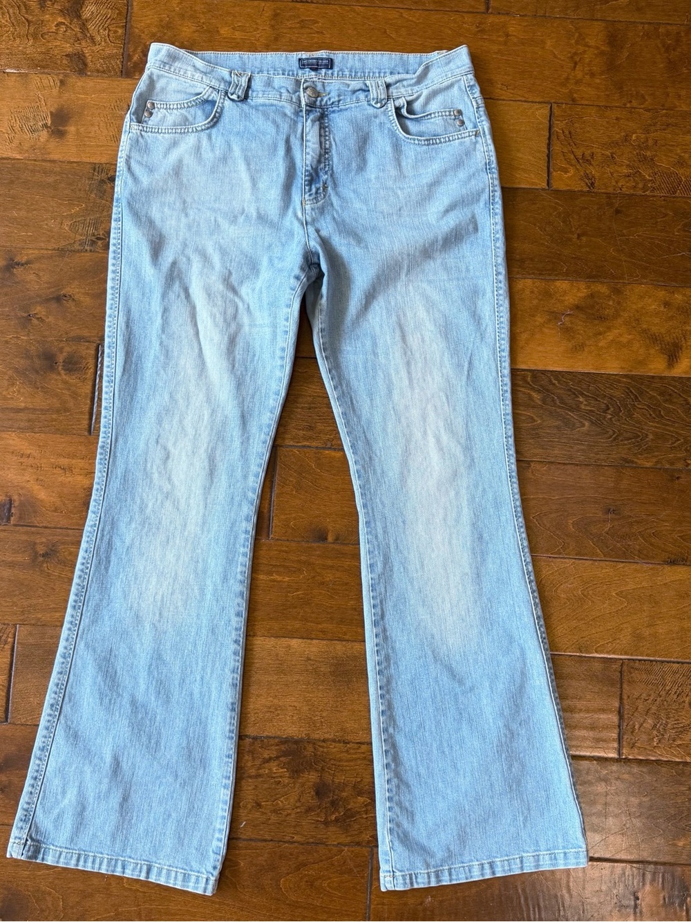 Southern Cotton Jeans Women’s EU 46 US 14 Light Wash Embroidered Pocket Straight